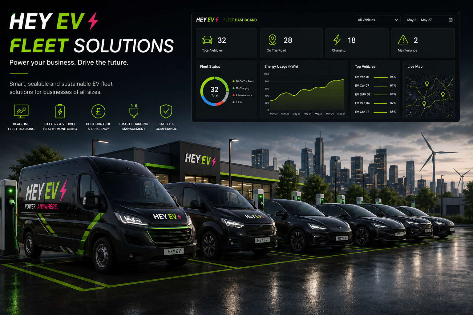 HEY EV fleet solutions